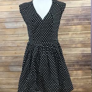 Needle & Thread Black & white Polka Dot Dress L